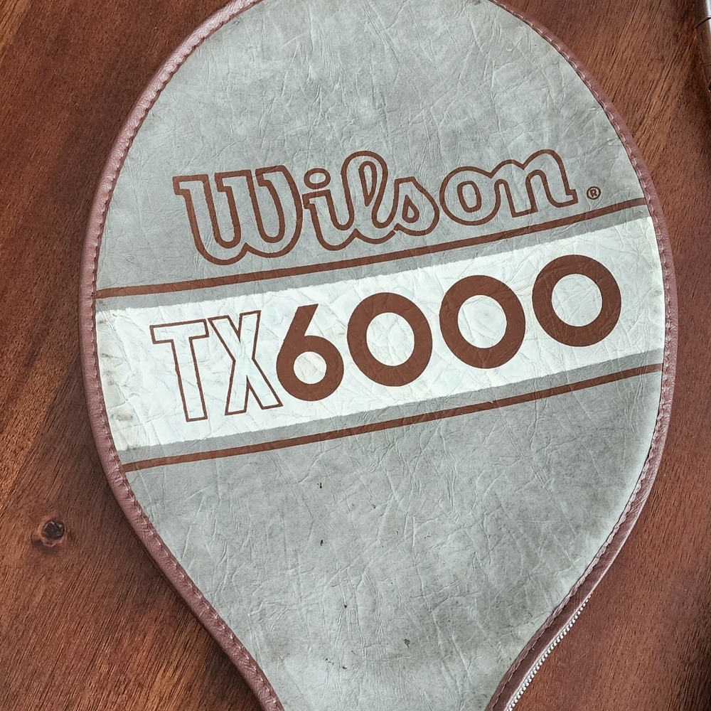 Vtg Wilson TX6000 Racket‎ Racquet and Cover - Picture 9 of 11